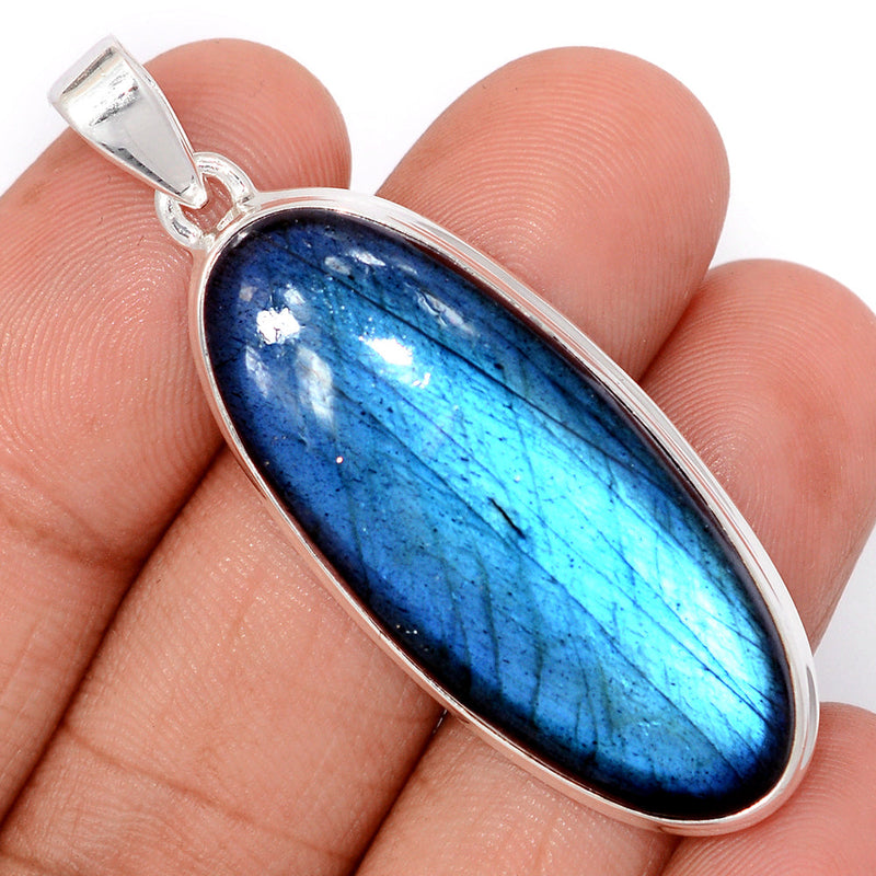 2" Large & Heavy Piece - Blue Fire Labradorite Pendants - BFLP2308