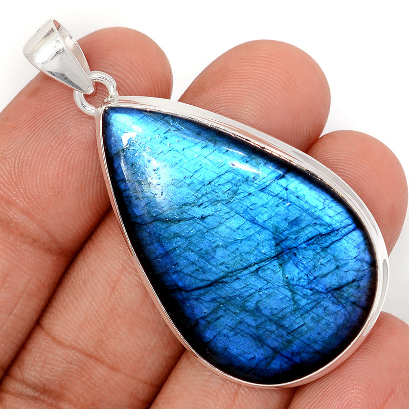 2.1" Large & Heavy Piece - Blue Fire Labradorite Pendants - BFLP2323