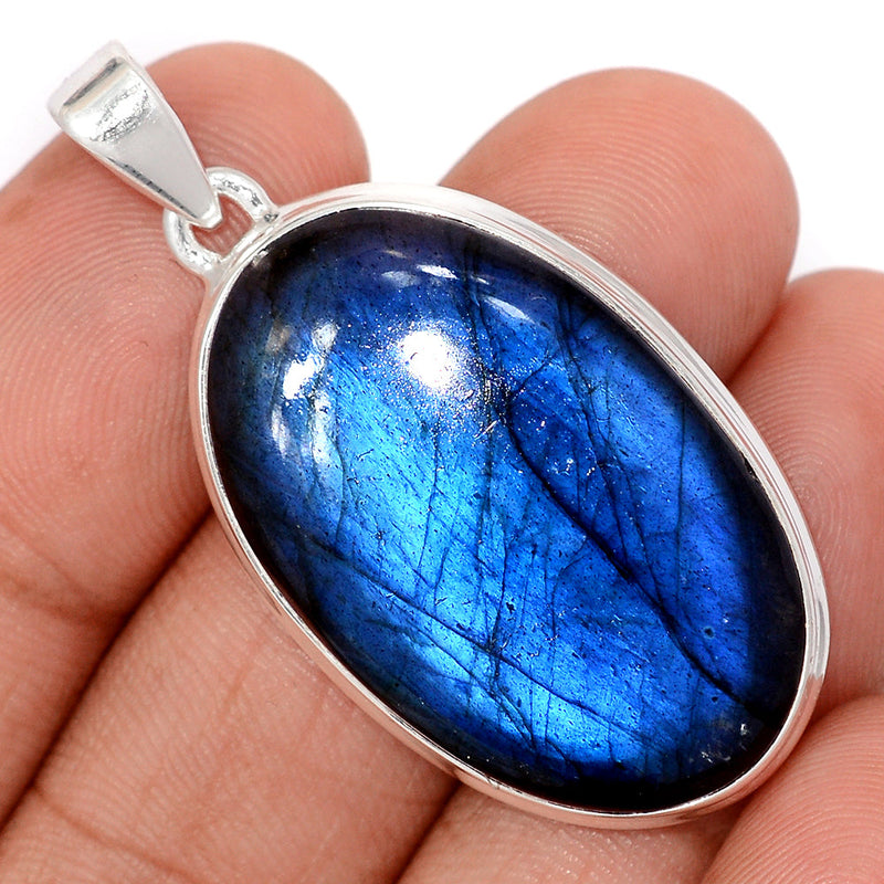 1.7" Heavy Piece - Blue Fire Labradorite Pendants - BFLP2335