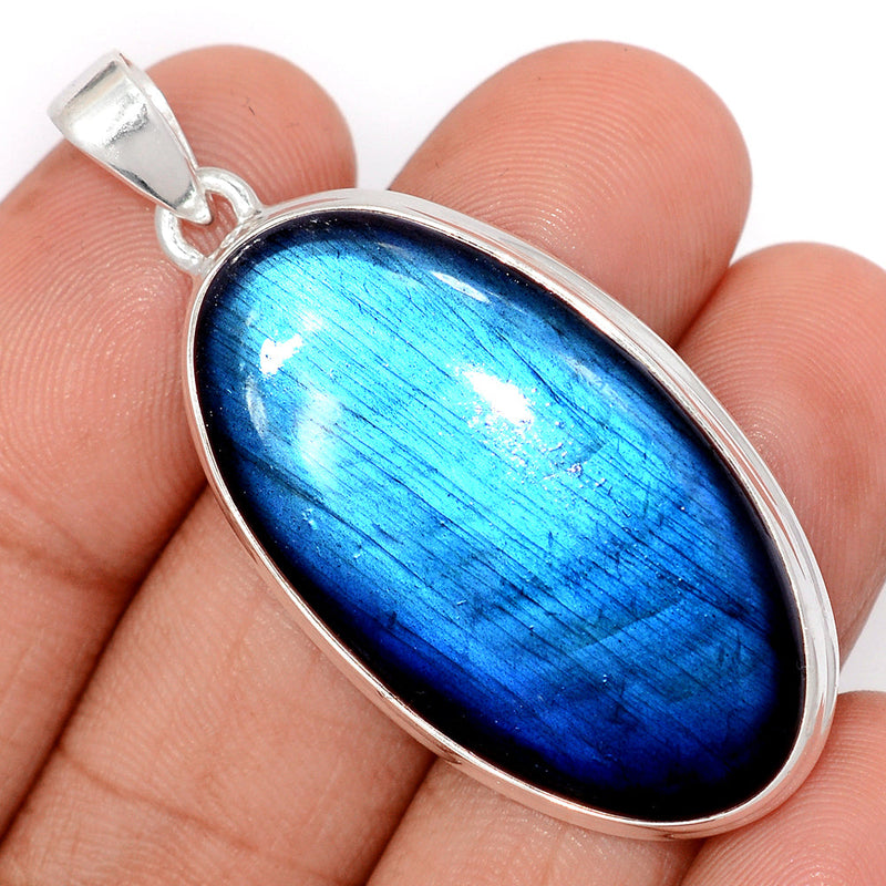 2" Large & Heavy Piece - Blue Fire Labradorite Pendants - BFLP2361
