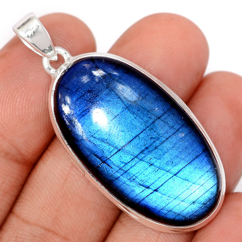 1.8" Heavy Piece - Blue Fire Labradorite Pendants - BFLP2417