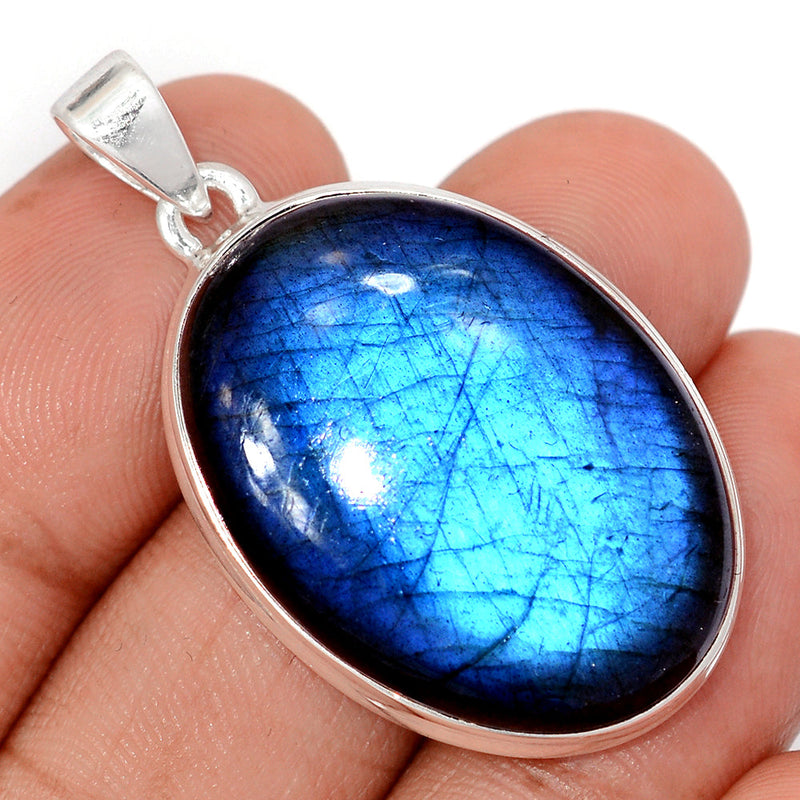1.6" Heavy Piece - Blue Fire Labradorite Pendants - BFLP2421