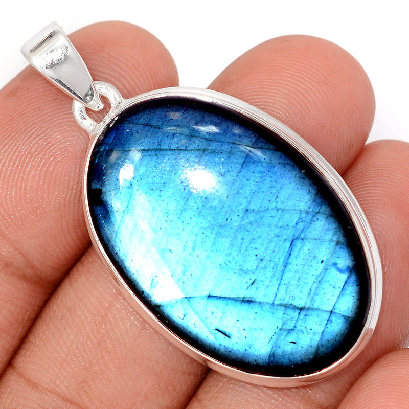 1.7" Heavy Piece - Blue Fire Labradorite Pendants - BFLP2422