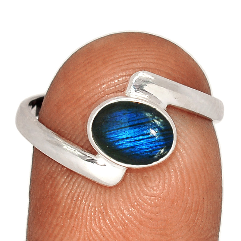 Small Plain - Blue Fire Labradorite Ring - BFLR1170