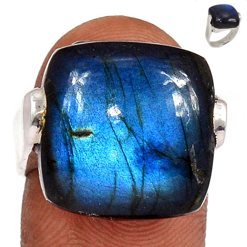 Blue Fire Labradorite Ring - BFLR1698