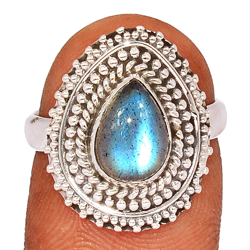 Fine Filigree - Blue Fire Labradorite Ring - BFLR1740