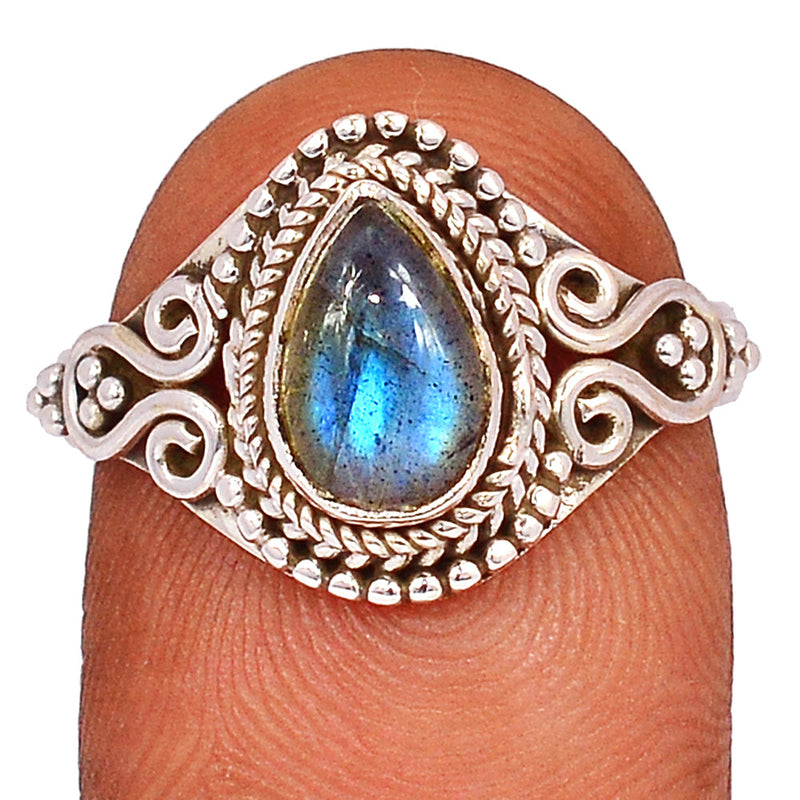 Small Filigree - Blue Fire Labradorite Ring - BFLR1770