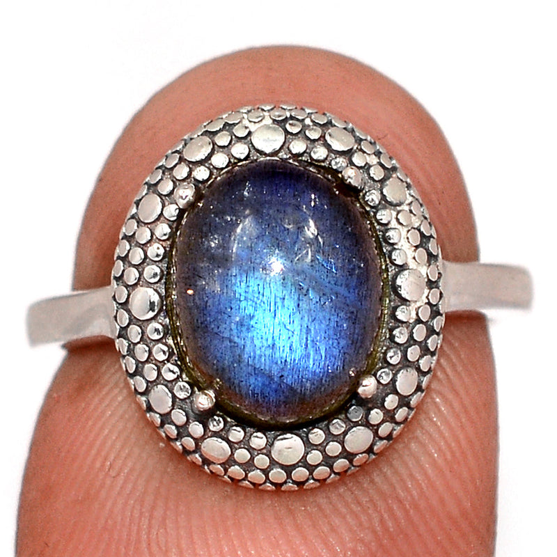 Blue Fire Labradorite Ring - BFLR2510