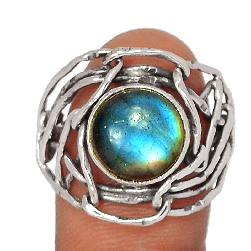 Blue Fire Labradorite Ring - BFLR3090