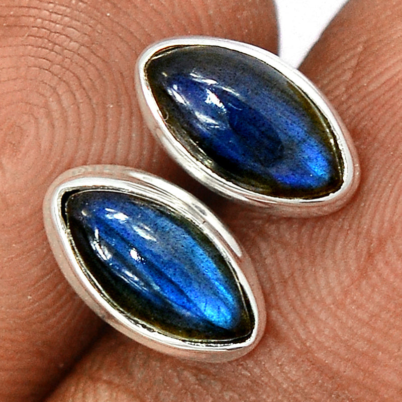 Blue Fire Labradorite Studs - BFLS1424