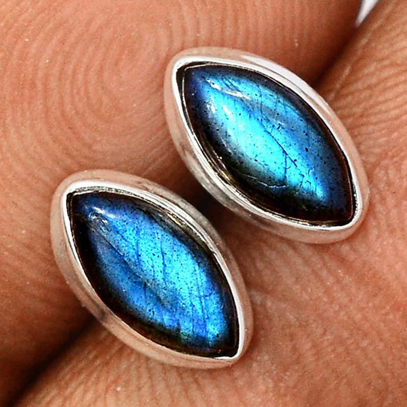 Blue Fire Labradorite Studs - BFLS1456