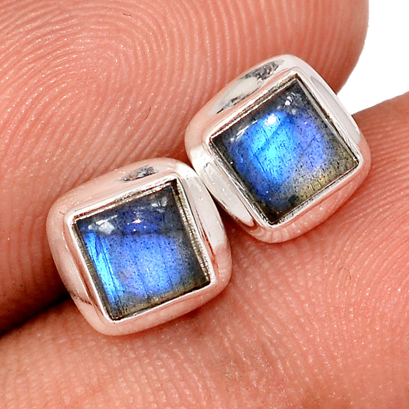 Blue Fire Labradorite Studs - BFLS1546