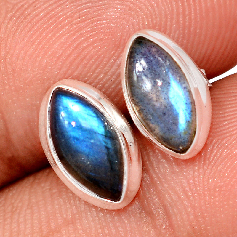 Blue Fire Labradorite Studs - BFLS1553