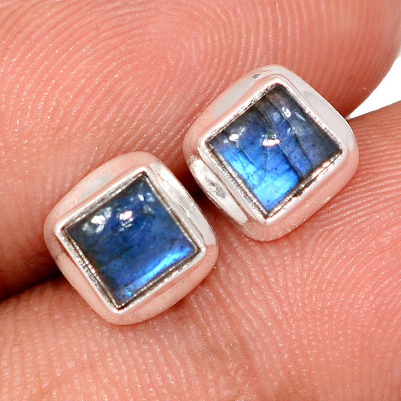 Blue Fire Labradorite Studs - BFLS1554