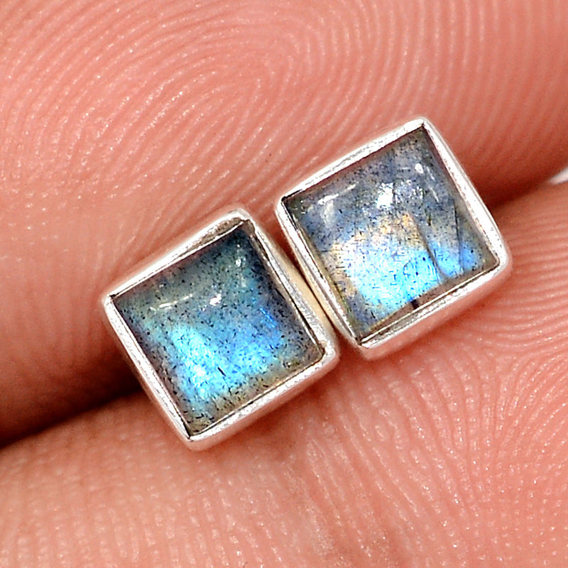 Blue Fire Labradorite Studs - BFLS1555