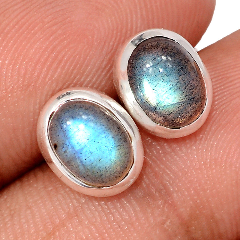 Blue Fire Labradorite Studs - BFLS1560