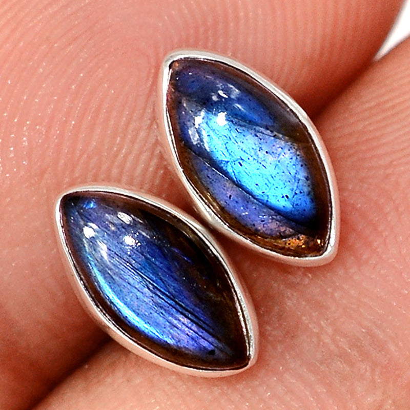 Blue Fire Labradorite Studs - BFLS1562