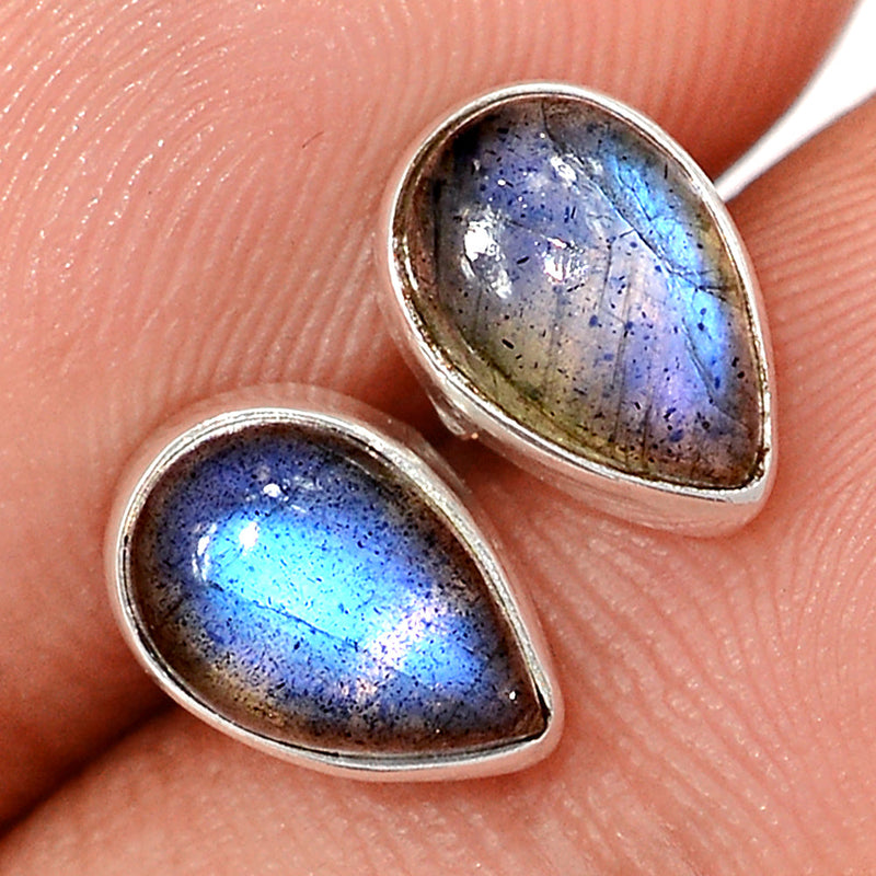 Blue Fire Labradorite Studs - BFLS1569