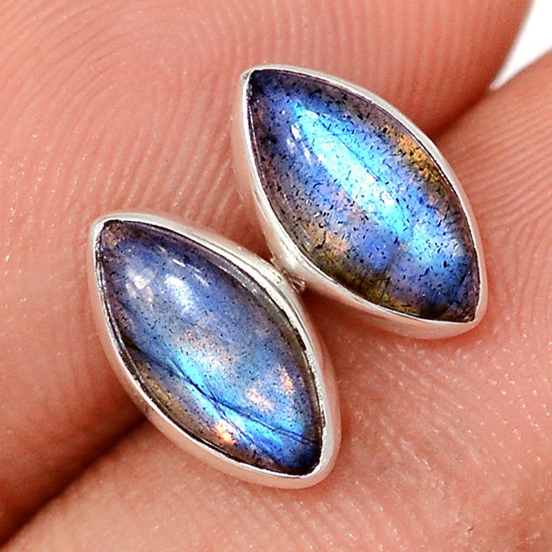 Blue Fire Labradorite Studs - BFLS1573