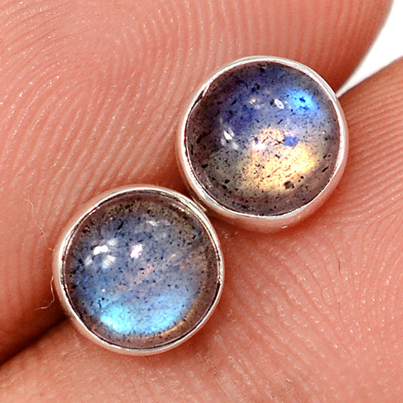 Blue Fire Labradorite Studs - BFLS1576