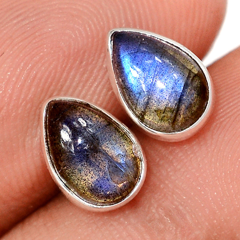 Blue Fire Labradorite Studs - BFLS1577