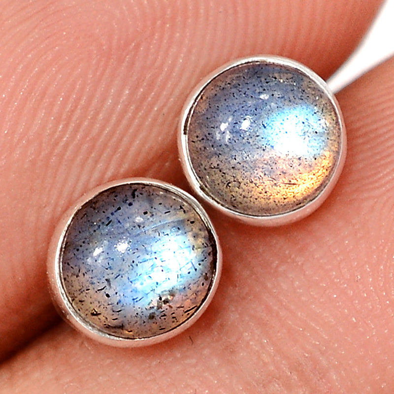 Blue Fire Labradorite Studs - BFLS1578