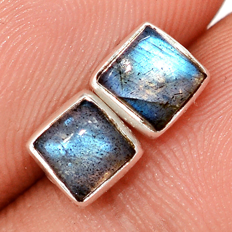 Blue Fire Labradorite Studs - BFLS1579