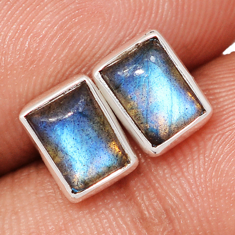 Blue Fire Labradorite Studs - BFLS1580