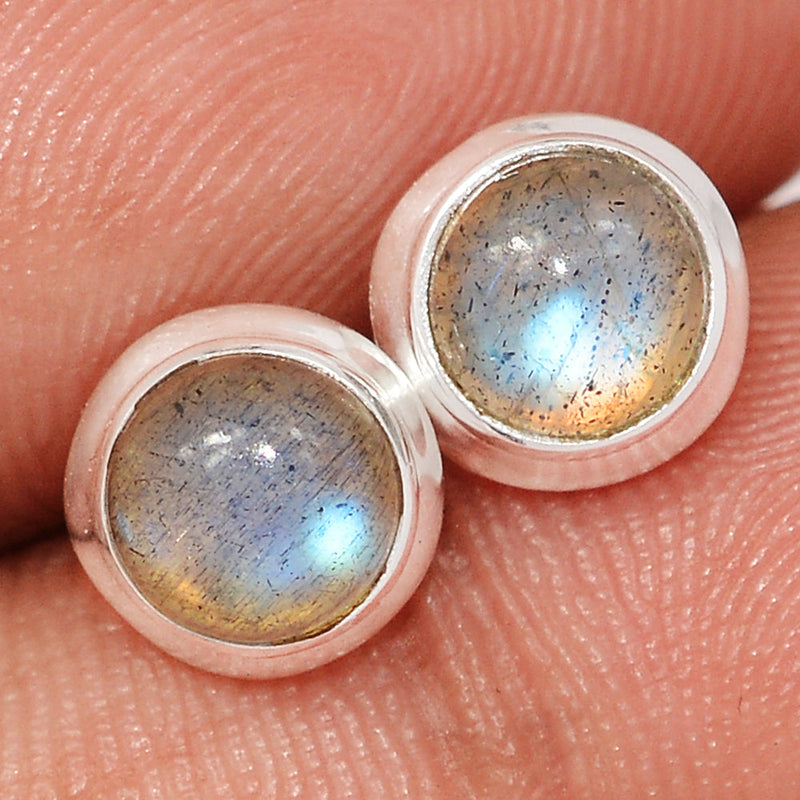 Blue Fire Labradorite Studs - BFLS1582