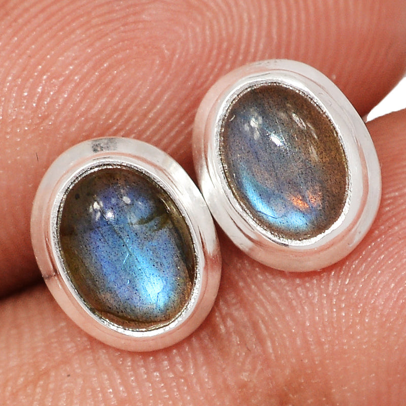 Blue Fire Labradorite Studs - BFLS1584