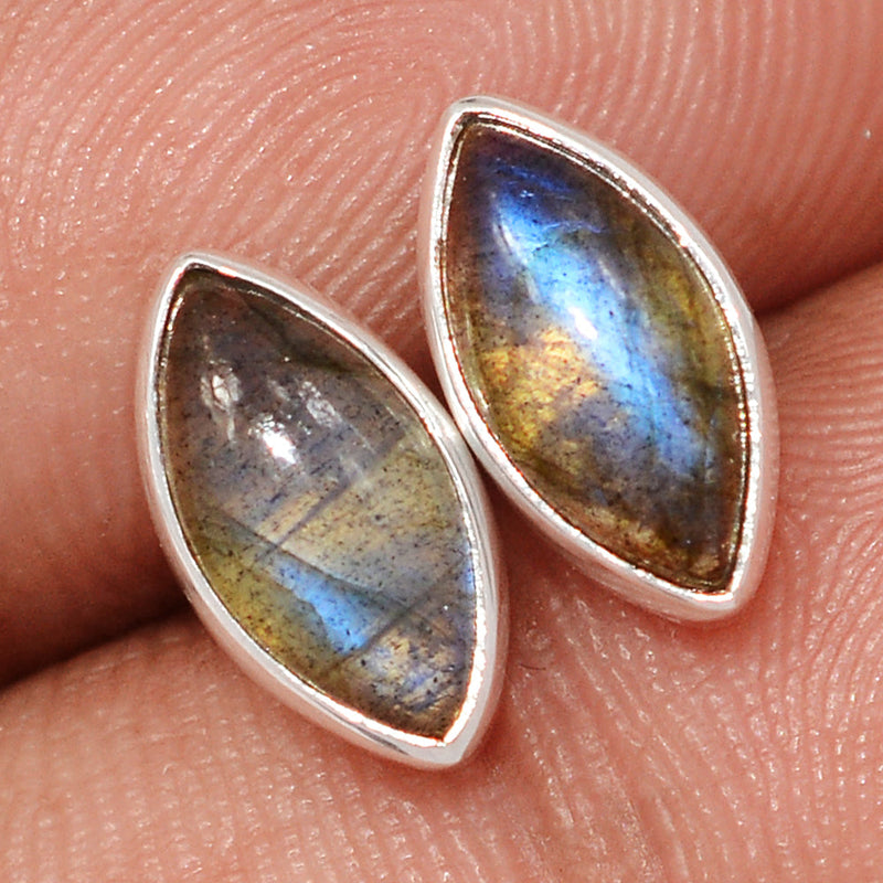 Blue Fire Labradorite Studs - BFLS1585