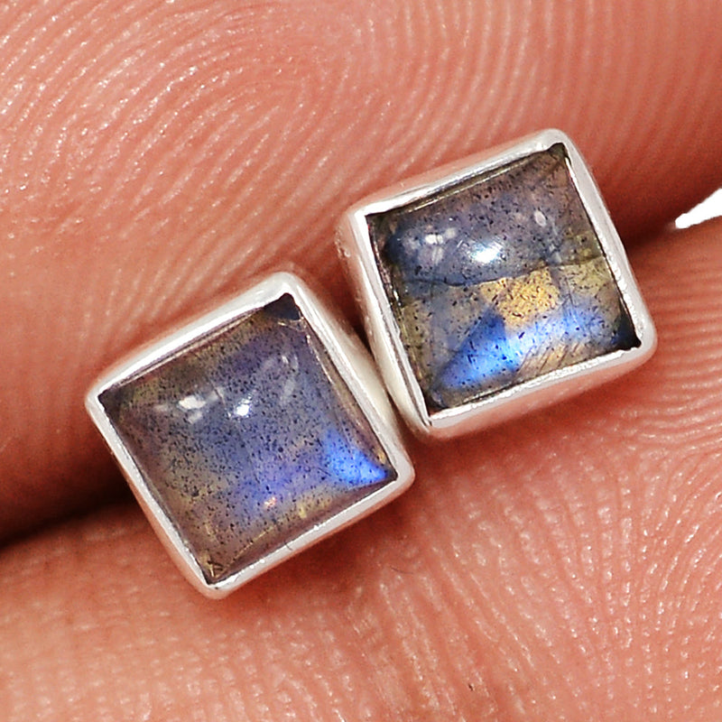 Blue Fire Labradorite Studs - BFLS1586