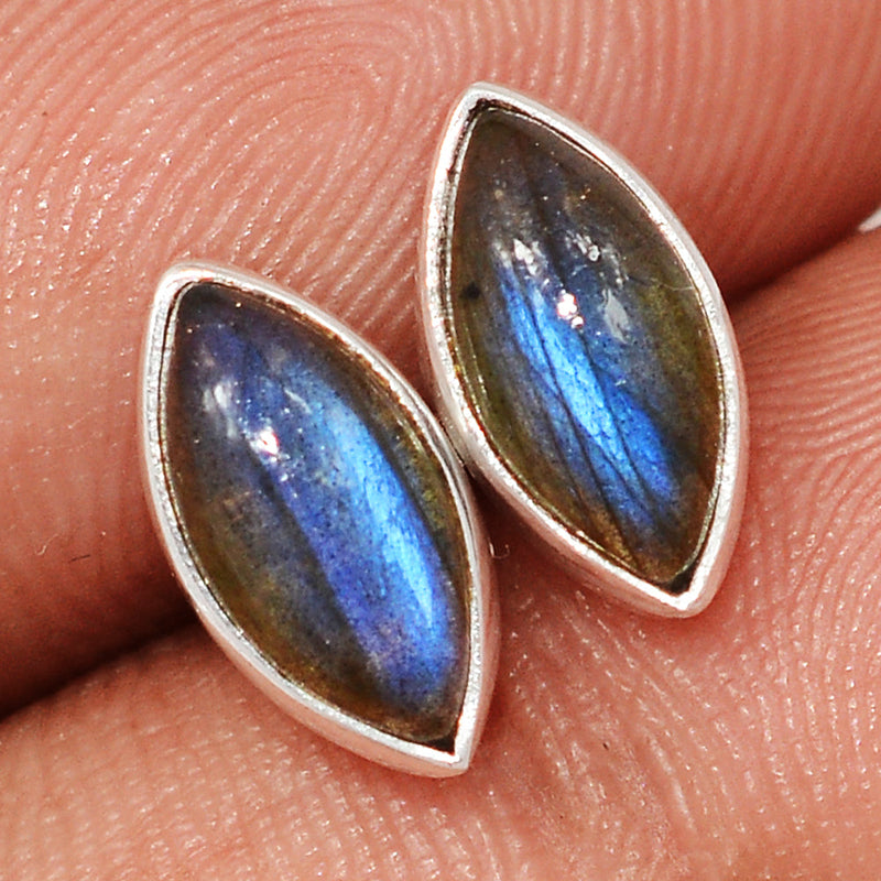 Blue Fire Labradorite Studs - BFLS1588