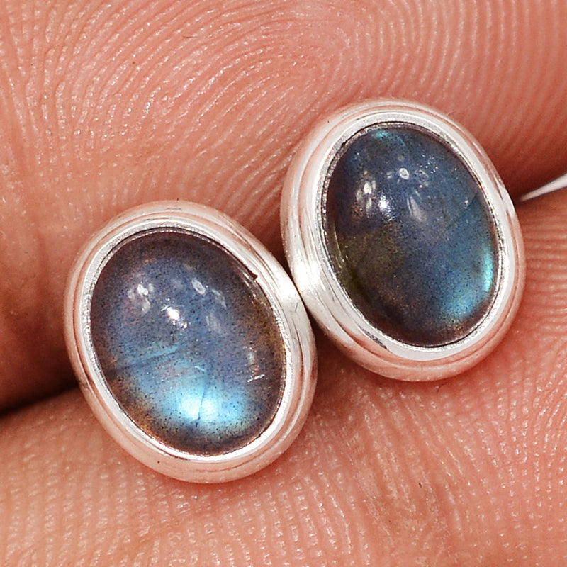 Blue Fire Labradorite Studs - BFLS1589