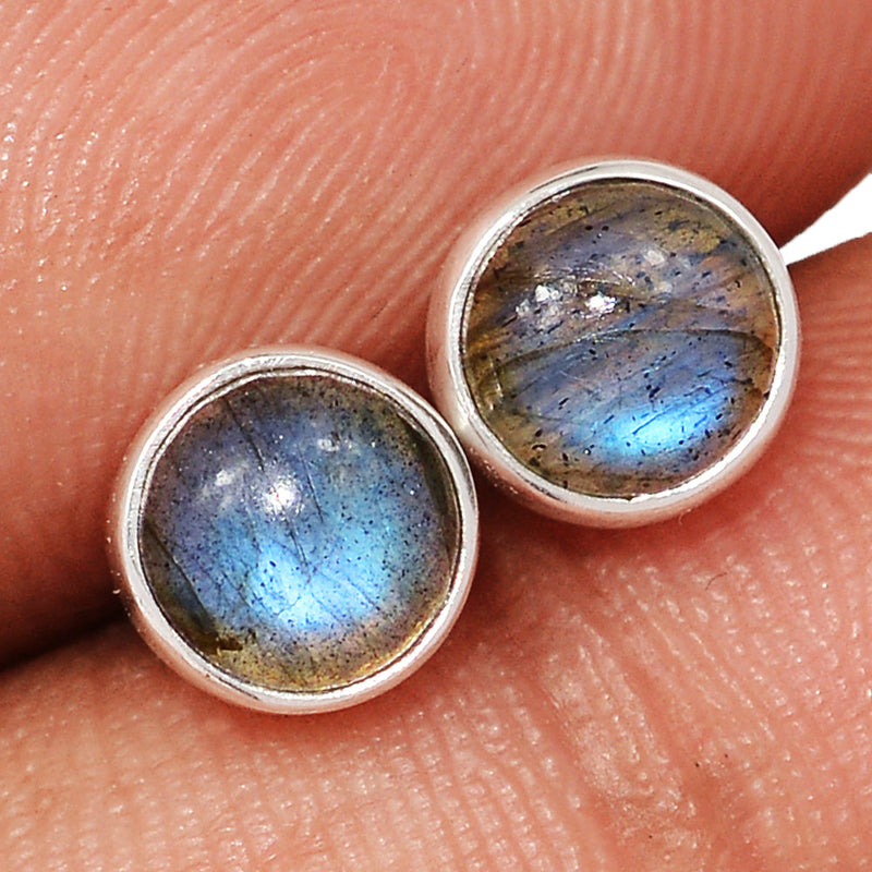 Blue Fire Labradorite Studs - BFLS1590