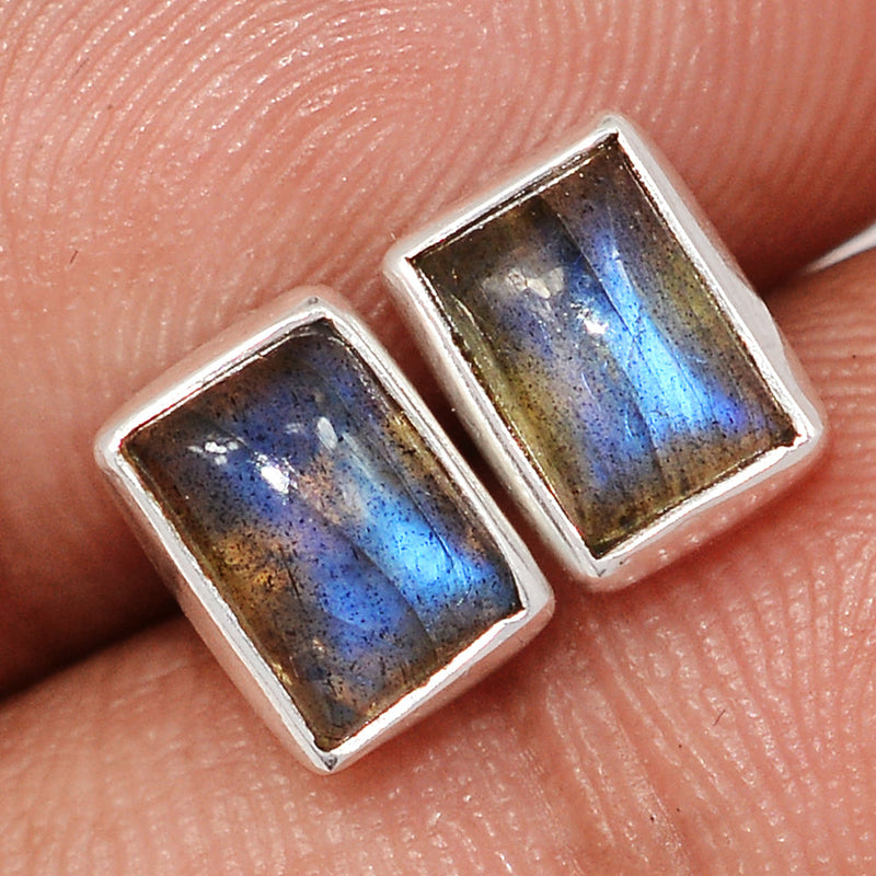 Blue Fire Labradorite Studs - BFLS1591