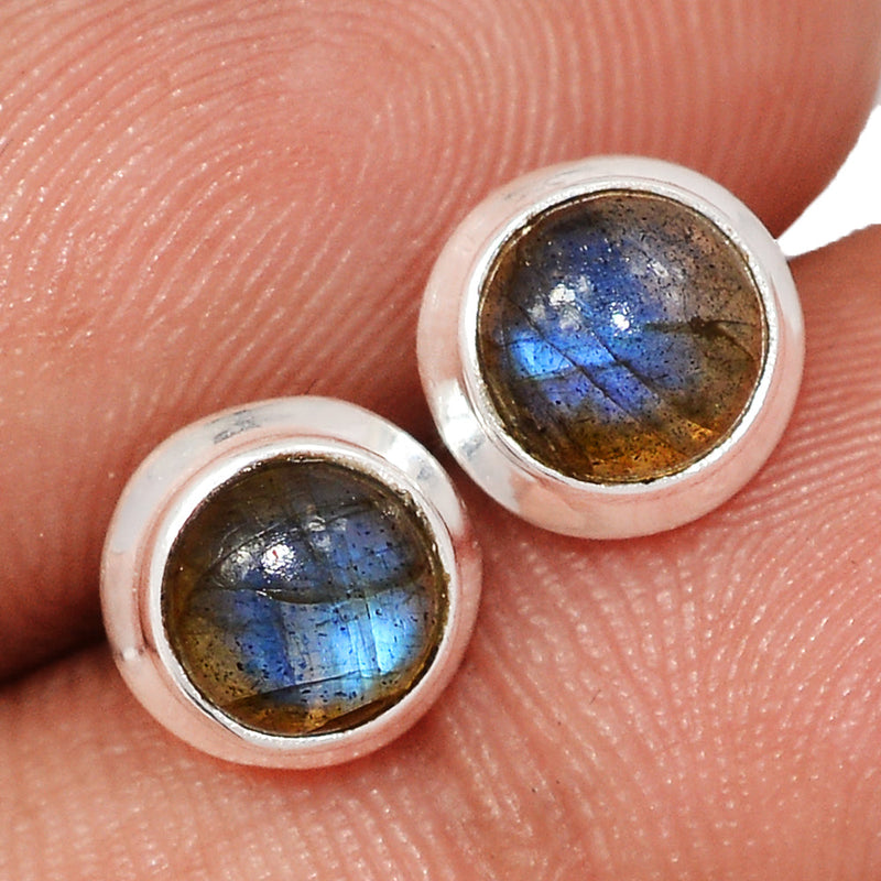 Blue Fire Labradorite Studs - BFLS1592