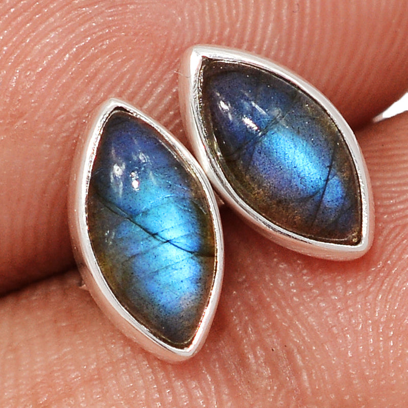 Blue Fire Labradorite Studs - BFLS1593
