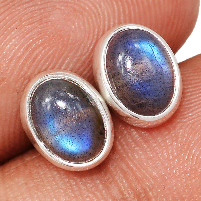 Blue Fire Labradorite Studs - BFLS1594