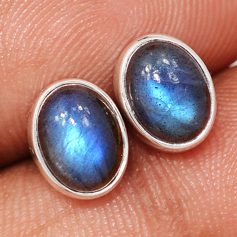 Blue Fire Labradorite Studs - BFLS1597