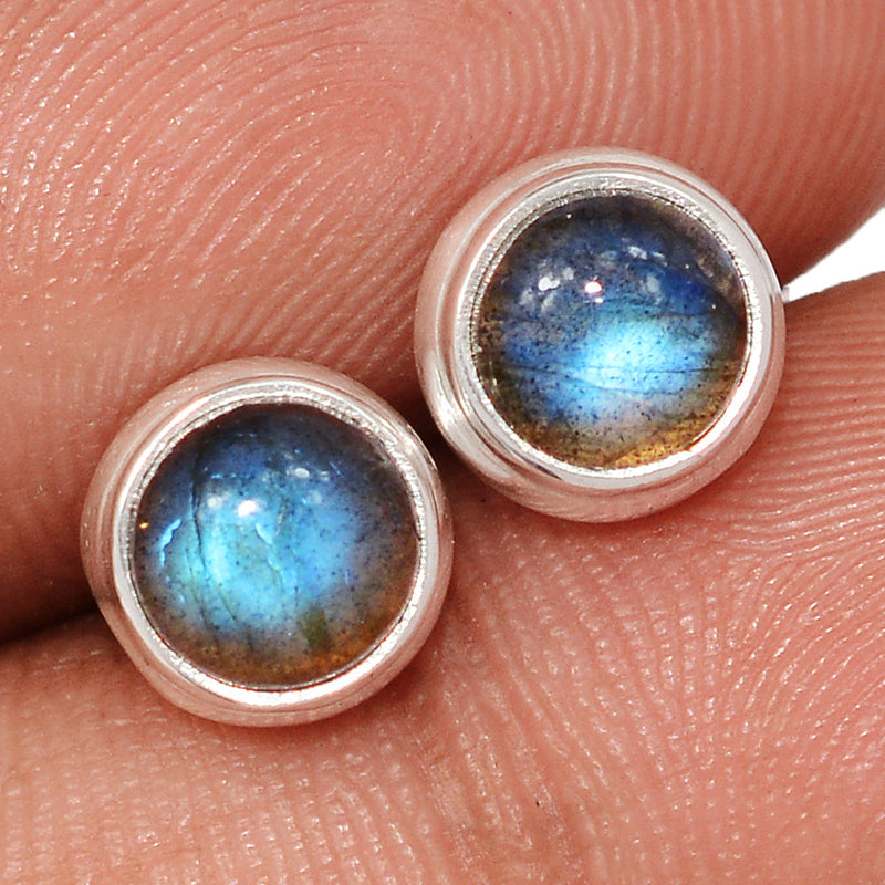 Blue Fire Labradorite Studs - BFLS1598