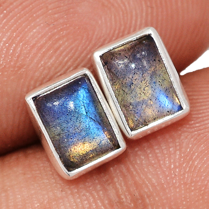 Blue Fire Labradorite Studs - BFLS1600