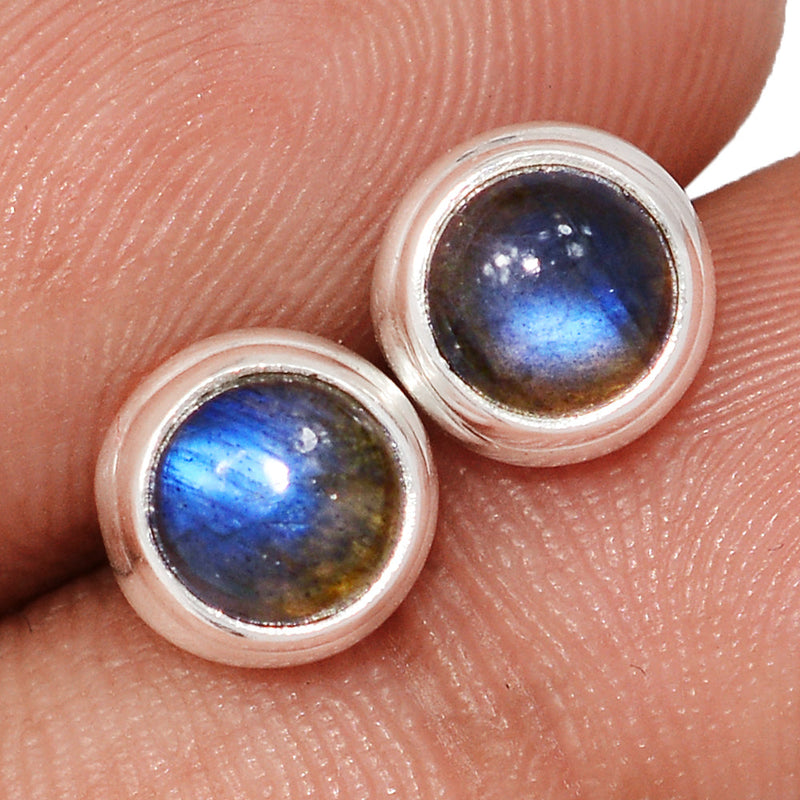 Blue Fire Labradorite Studs - BFLS1601