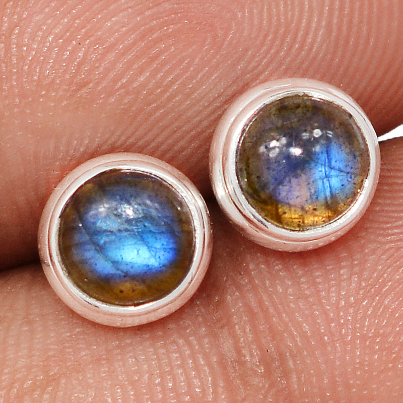 Blue Fire Labradorite Studs - BFLS1603