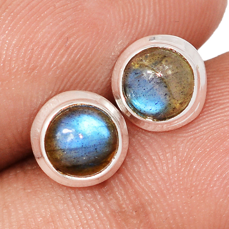 Blue Fire Labradorite Studs - BFLS1605