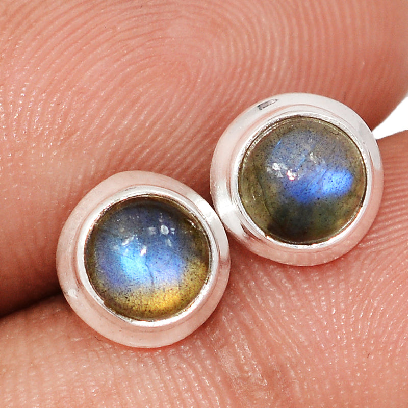 Blue Fire Labradorite Studs - BFLS1607