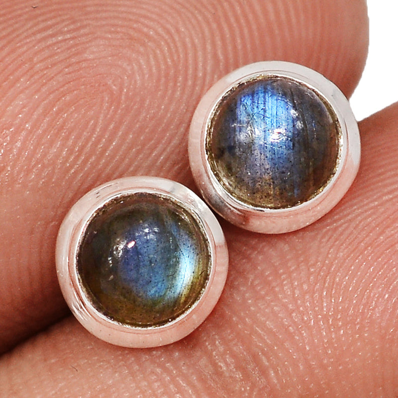 Blue Fire Labradorite Studs - BFLS1608