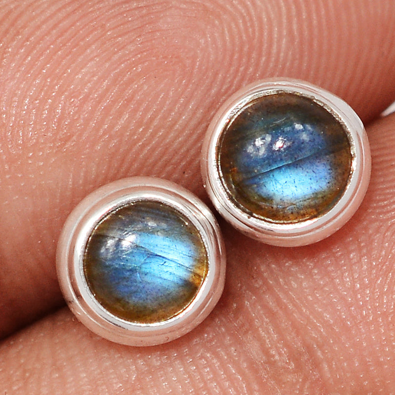 Blue Fire Labradorite Studs - BFLS1609