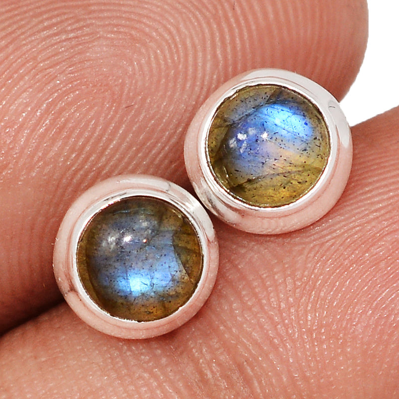 Blue Fire Labradorite Studs - BFLS1611