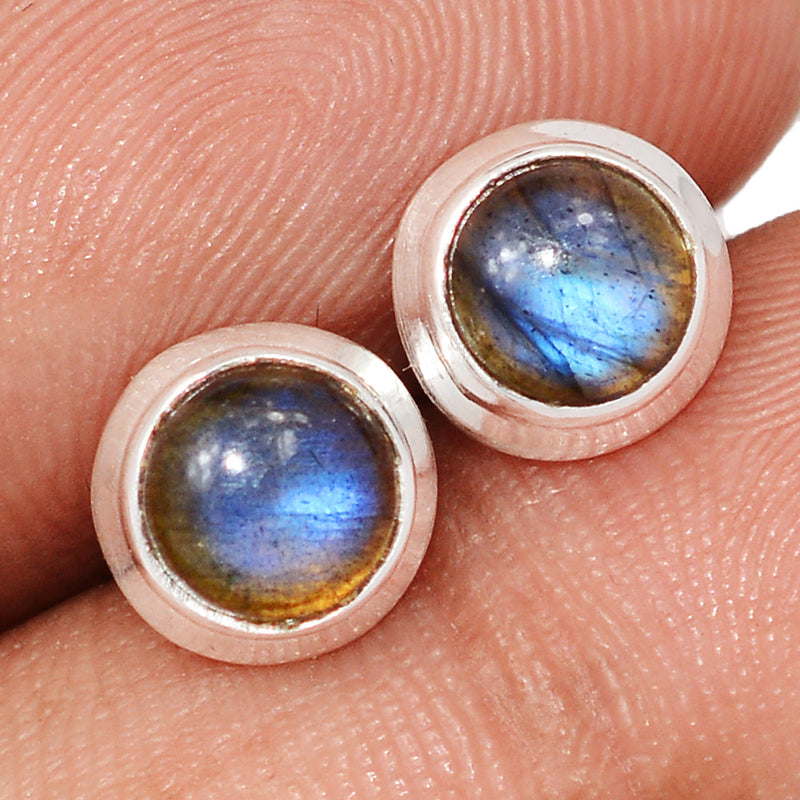 Blue Fire Labradorite Studs - BFLS1613